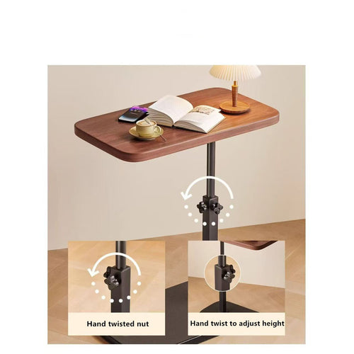 Adjustable C-Shaped Sofa Side End Table Coffee Laptop Table Living Room Bedroom